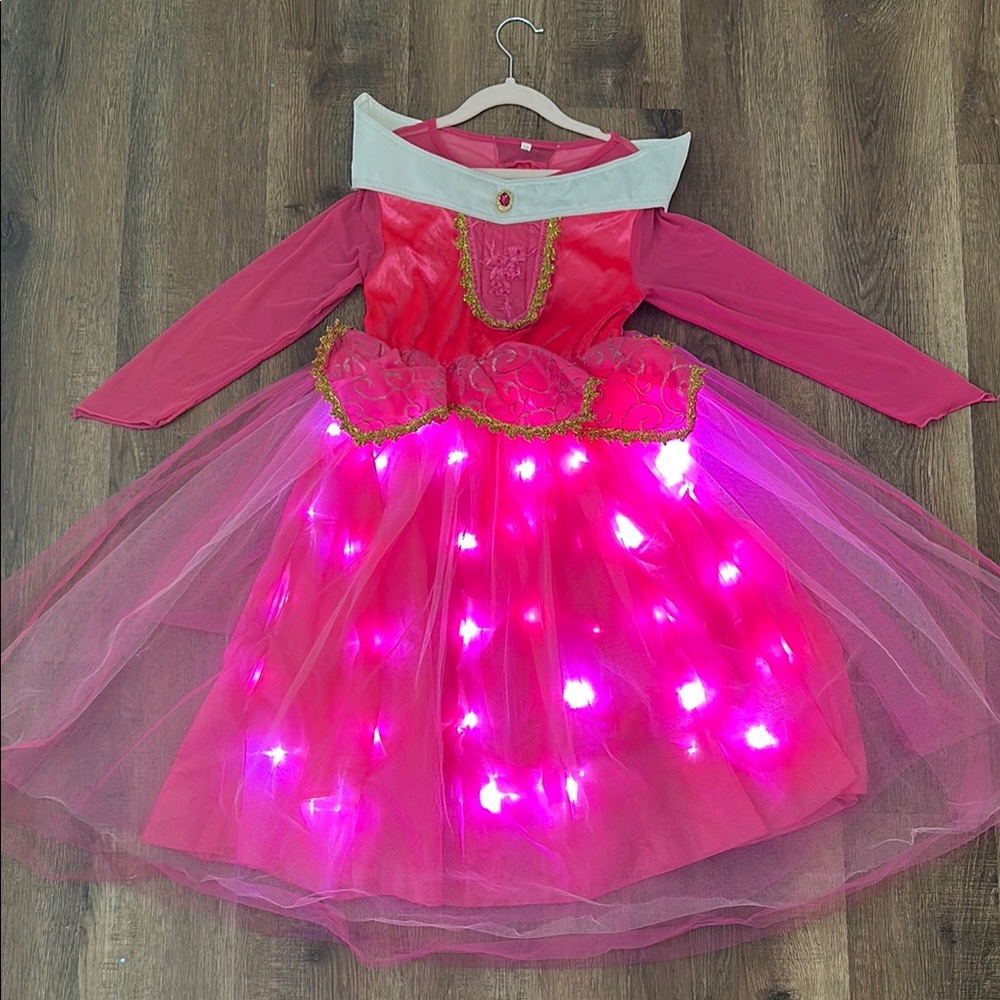 Pink LED Sleeping Beauty Princess Costume